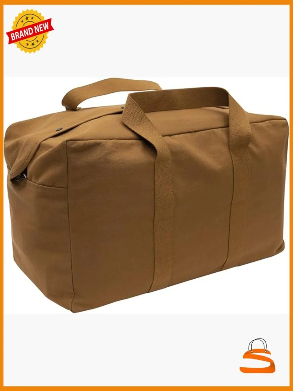 Extra Large Canvas Parachute Cargo Bag - 75L Travel Duffle